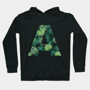 A letter - palm leaves Hoodie